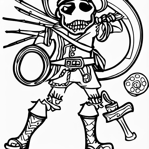 "a pirate" coloring page | COLOR anything